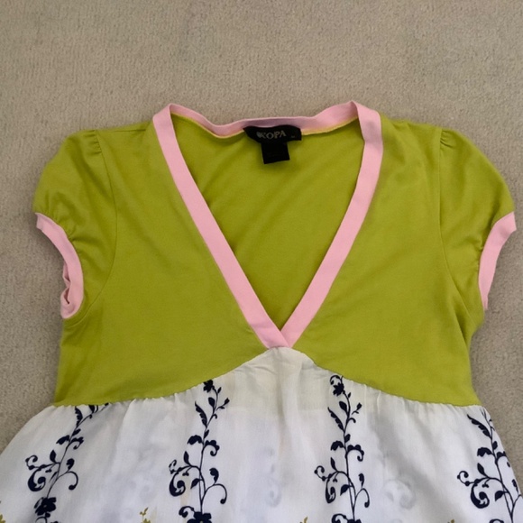 Kopa V-neck cotton mini dress - Picture 3 of 6